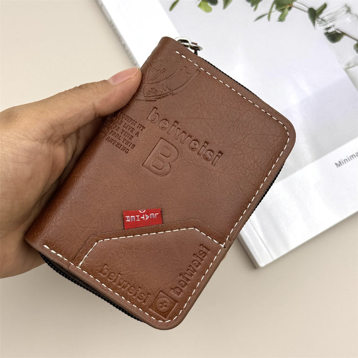 Wholesale European American Retro Letter Pattern PU Card Wallet &  Coin Purse Daily Matching Accessory
