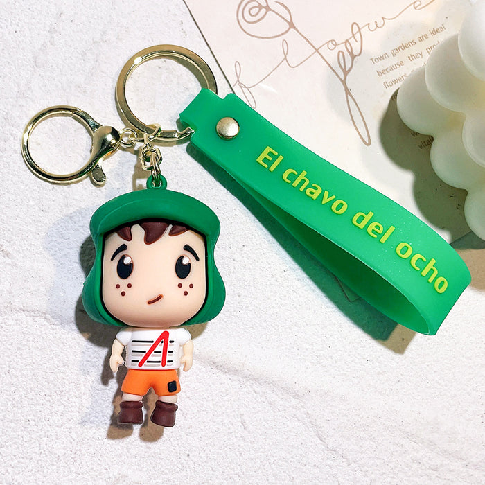 Wholesale PVC Cartoon Doll Keychain JDC-KC-Qiwei020