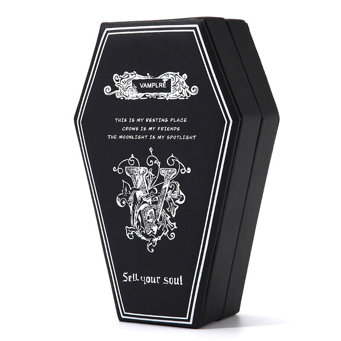 Wholesale Gothic  Coffin Jewelry Box Fashion Jewelry Accessory Decorative Storage For Earrings Rings Necklaces Boutique Resale