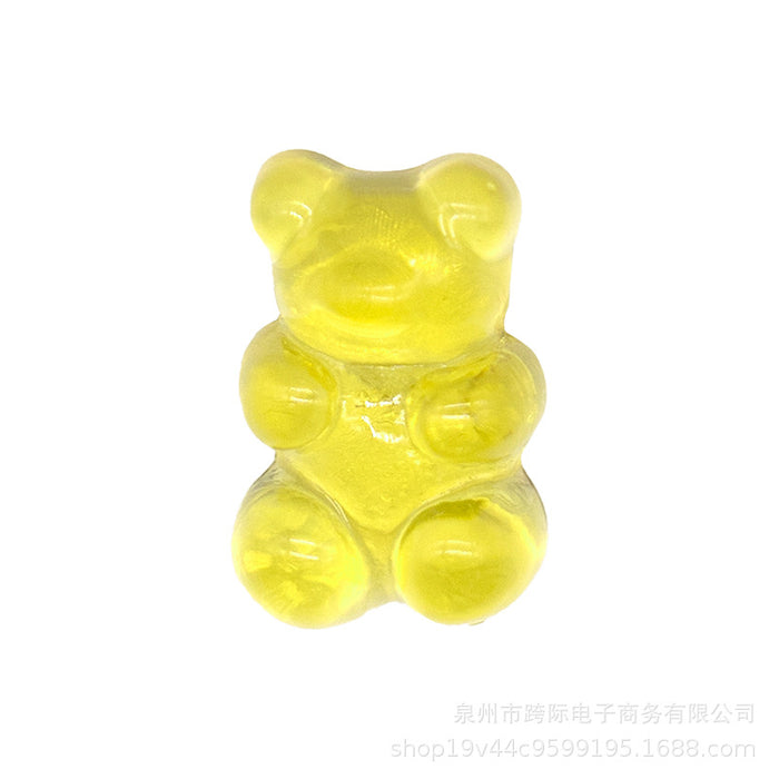 Wholesale Creative Transparent Acrylic Light Color Transparent Bear DIY Shoes Flower Shoes Buckle Accessories Accessories