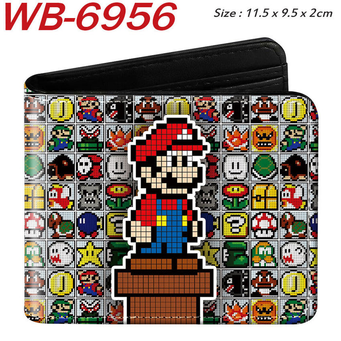 Wholesale Anime Cartoon Print PU Leather Bi Fold Wallet Street Fashion Unisex Student Wallets Waterproof Full Color Design Fashion Accessory Resale
