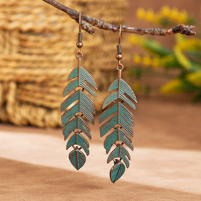 Wholesale Bohemian Geometric Tassel Earrings Set - Zinc Alloy Electroplated Boutique Resale Jewelry