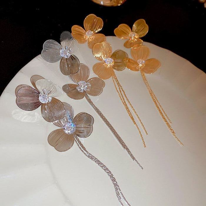 Wholesale Exaggerated temperament, long earrings, personalized tassel earrings, light luxury earrings