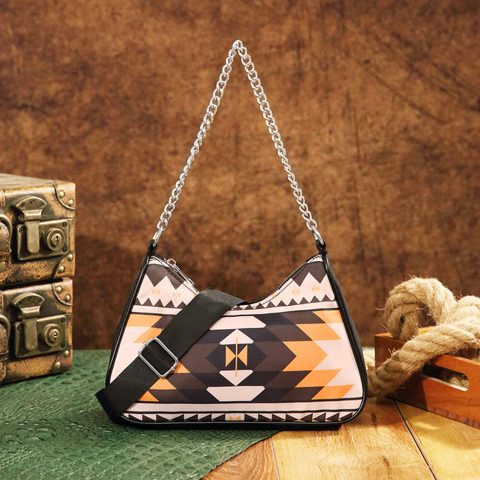 Wholesale Aztec Bohemian style one-shoulder crossbody handbag for women