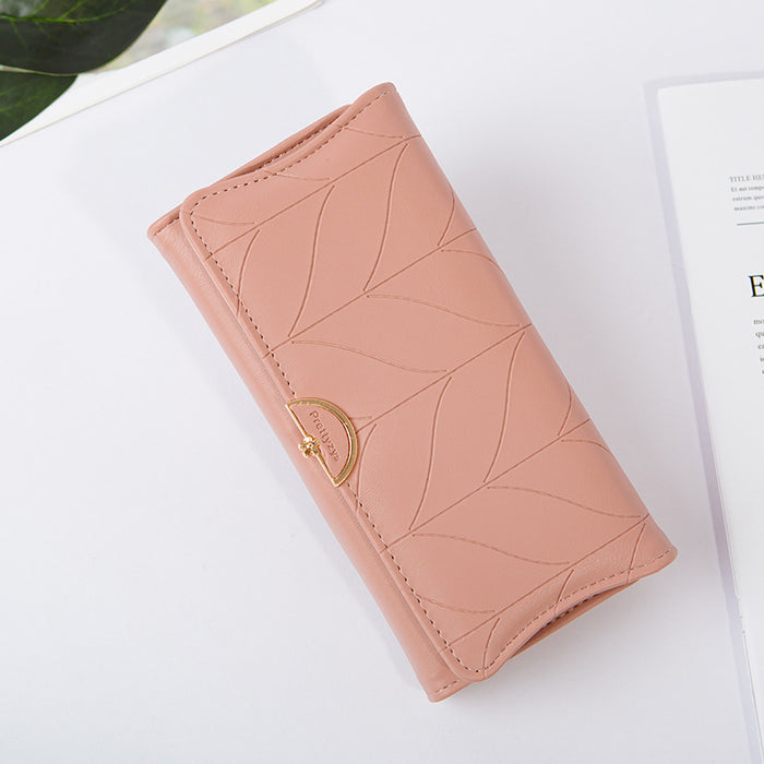 Wholesale Simple Folding Long Wallet JDC-WT-QT021