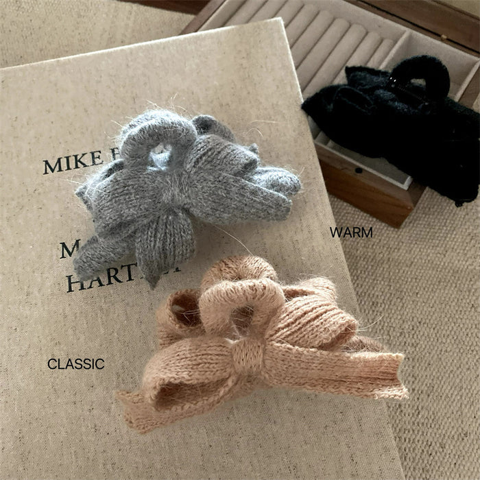 Wholesale Black Polo Dot Pink Five-pointed Star Bow Hairpin  Grab Clip Shark Clip Hair Accessories