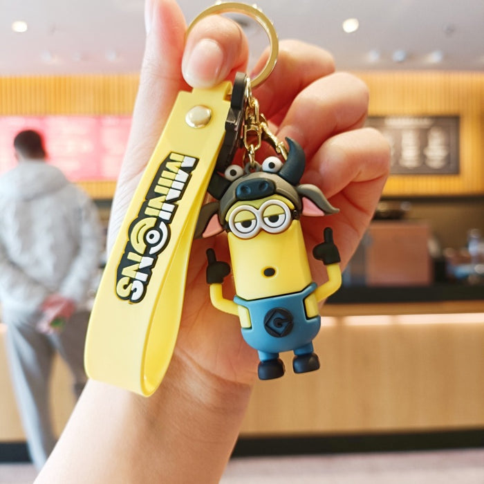 Wholesale Metal Keychain Cartoon Zodiac Design Student Gift Key Ring Accessory MOQ≥2