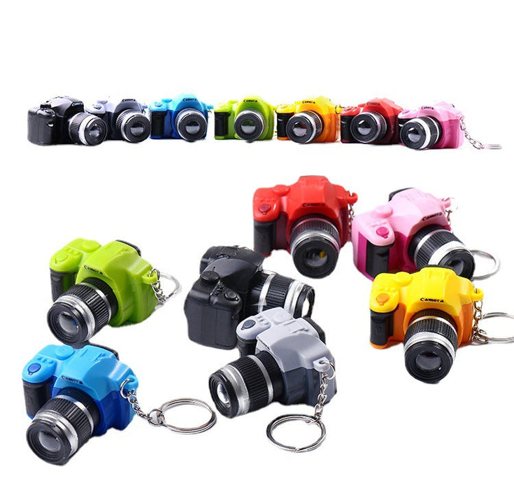 Wholesale LED Light Emitting Sound Simulation SLR Camera Keychain JDC-KC-ZJ001