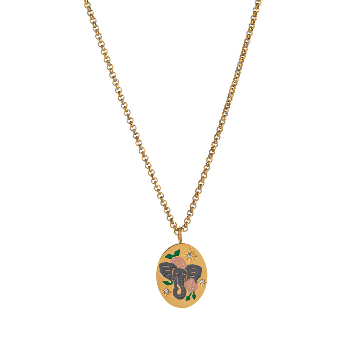 Wholesale Stainless steel painted pendant necklace