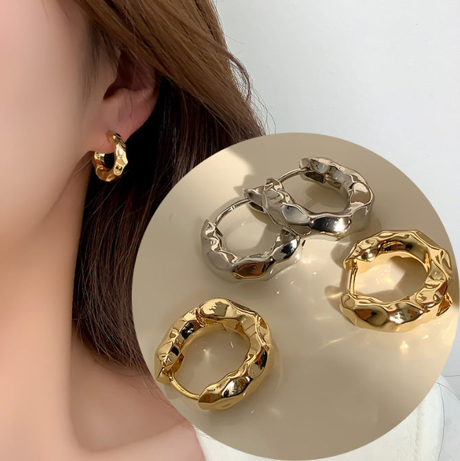 Wholesale Ear Cuffs Jewelry Simple Personality High-end Feel Cold Wind Versatile Earrings