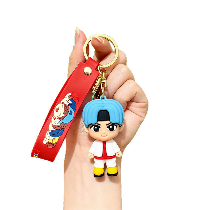 Wholesale Soft Rubber 3D Doll Keychain Backpack Pendant Trendy Decorative Accessory Gift