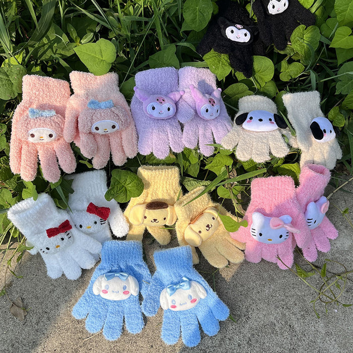 Wholesale Winter Cartoon Cute Warm Full Finger Children's Gloves JDC-GS-ZhiXie001