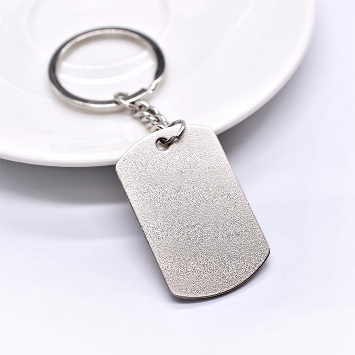 Wholesale Independence Day Zinc Alloy Glasses Bearded Keychain JDC-KC-TianG032