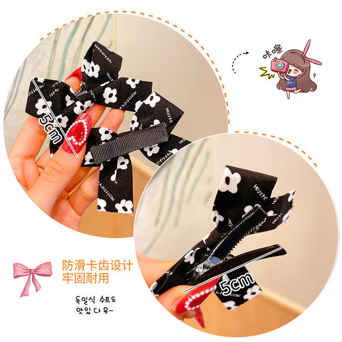 Wholesale Internet Celebrity Milk Curry Color Bear Bow Hairpin