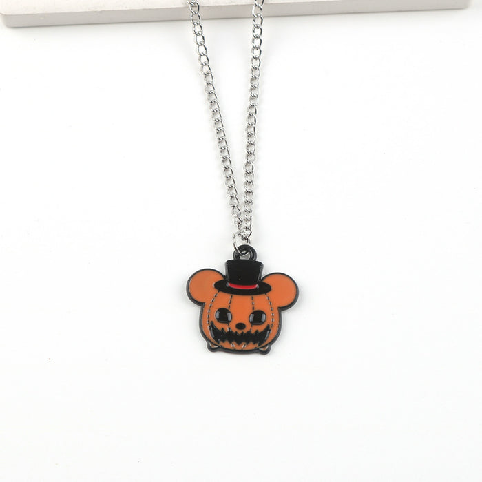 Wholesale Halloween Cartoon Alloy Pendant Necklace JDC-NE-FuYu009