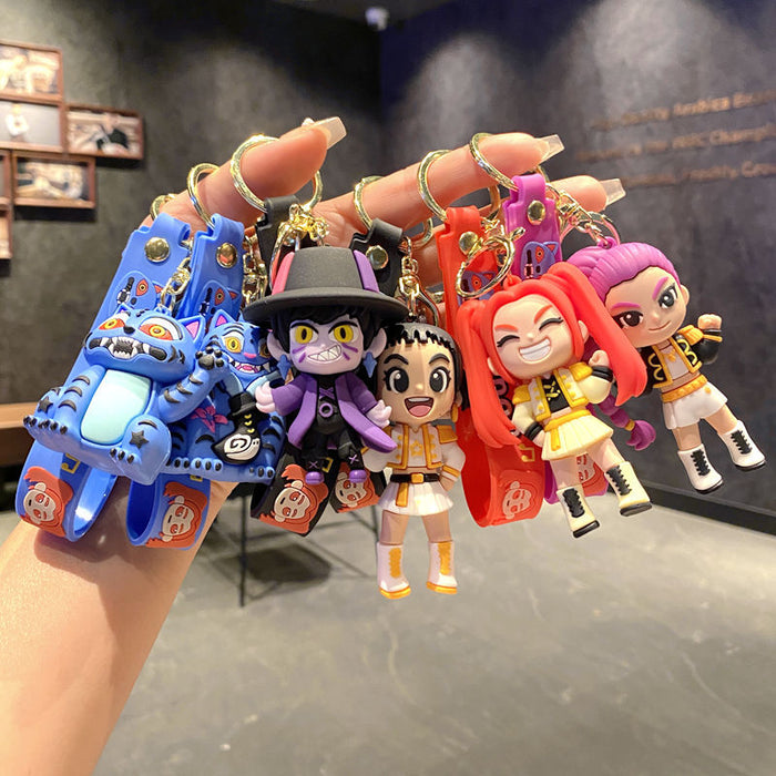 Wholesale  K-pop girl group pvc keychain Cute Keychain