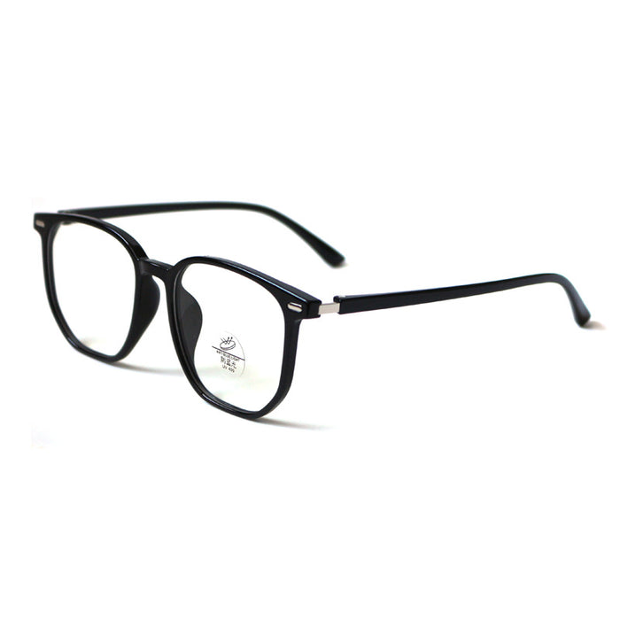 Wholesale Black frame glasses, myopia can be matched with prescription, eye frame, high-end frame, large frame, anti blue light flat lens