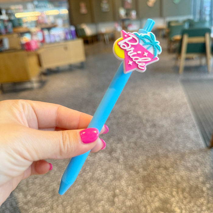 Wholesale skateboard shoes brick letters cartoon acrylic patch neutral pen pink