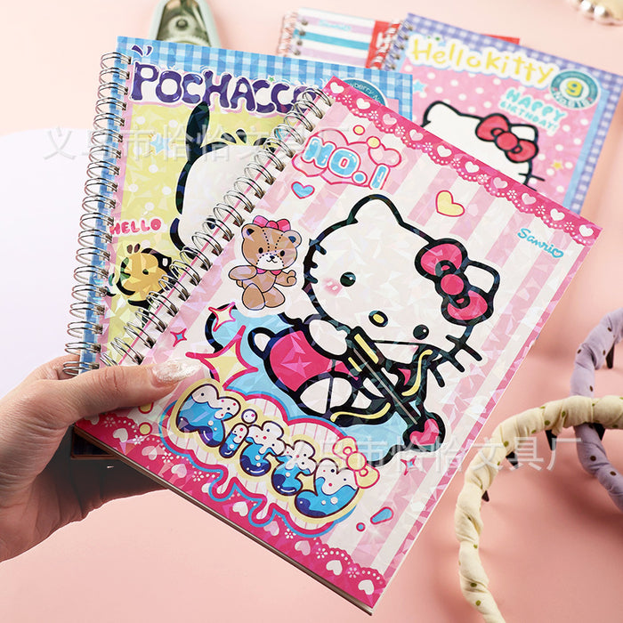 Wholesale 4pcs Cartoon A5 Spiral Creative Daily Notebook