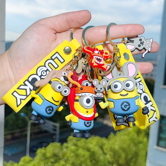 Wholesale PVC Cartoon Doll Keychain JDC-KC-Qiwei018