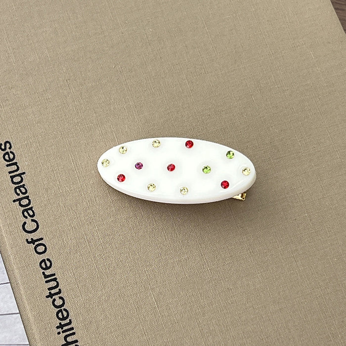 Wholesale Sweet Vintage Polka Dot Acetate Hair Claw Clip Large Updo Shark Clip
