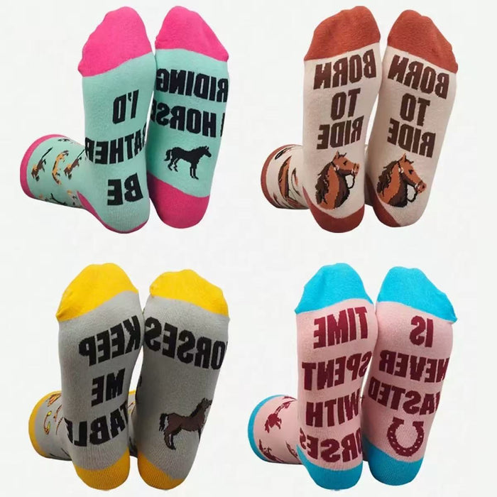 Wholesale Personality Horse Pattern Socks