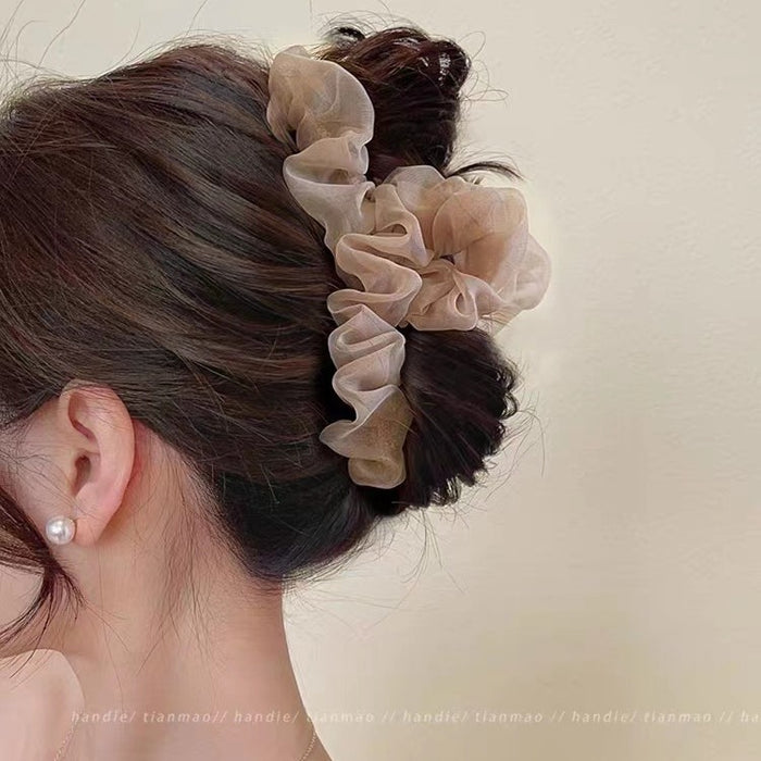 Wholesale Hair volume ~ summer mesh hairpin female back of head temperament plate hair grip large shark clip