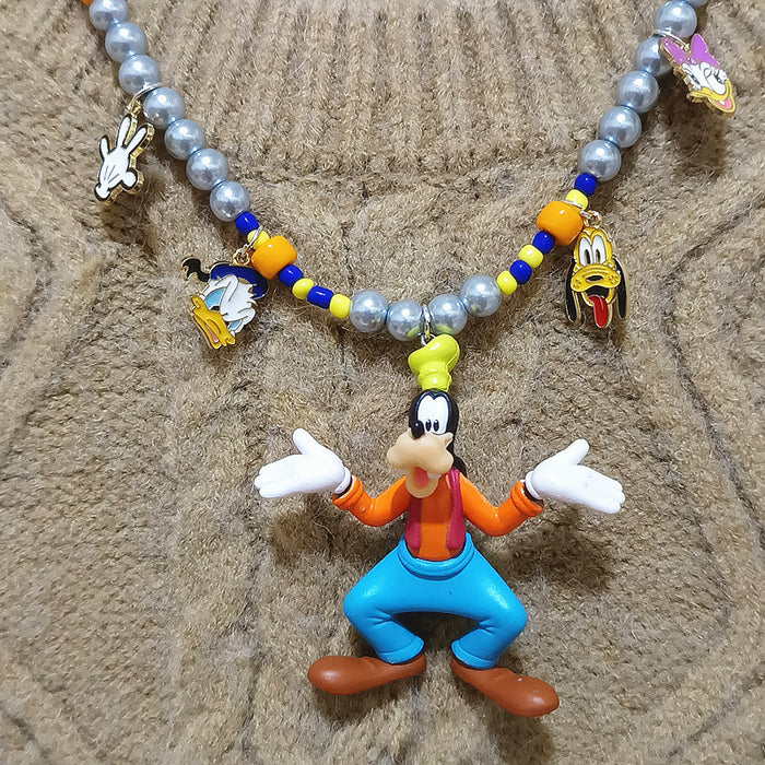 Wholesale Pearl Necklace  High-flying Dog Cute Resin Cartoon Short Necklace Women' s Children' s Jewelry