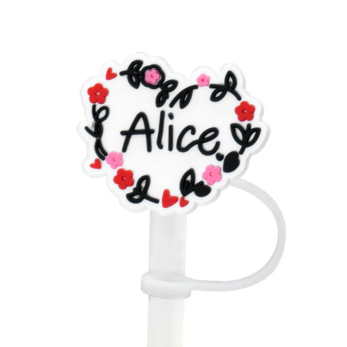 Wholesale 10pcs Silicone Cute Straw Cover JDC-SCR-KuaJ011