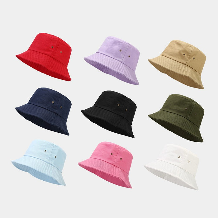 Wholesale Simple Plain Cotton Fashionhats Bucket Hats JDC-FH-LvY019