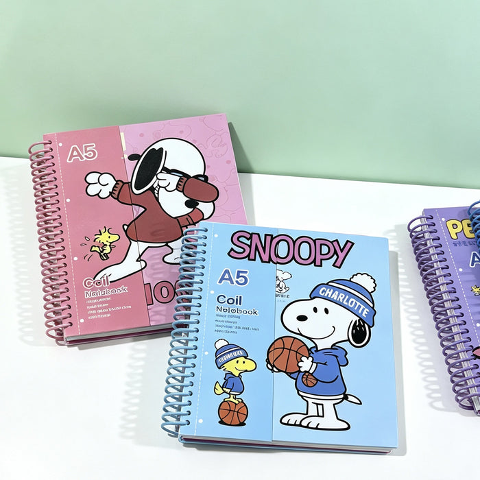 Wholesale 4pcs Creative Cartoon A5 Hardcover Spiral Loose-Leaf Notebook