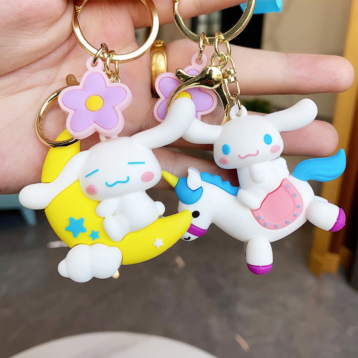 Wholesale Cute Cartoon PVC Keychain Bag Charm Trendy Birthday Gift Accessory for Couples