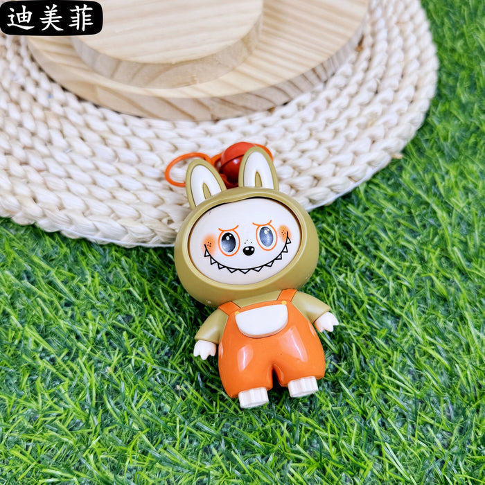 Wholesale Rabbit Head  Face-Changing Doll Keychain Cute Cartoon Doll Toy Couple Bag Pendant Doll Gift