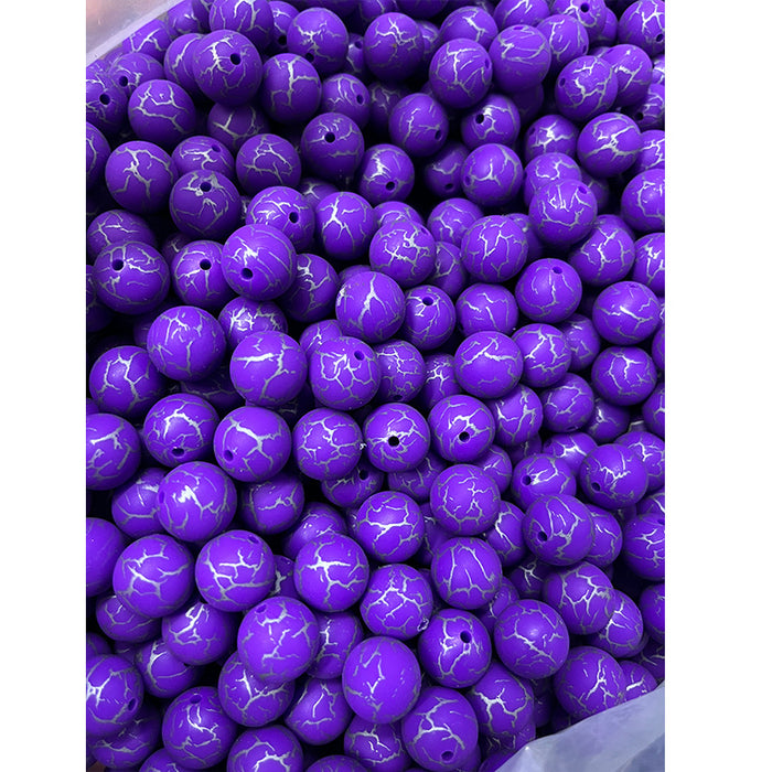 Wholesale 50pcs Leopard Print Series Silicone Balls JDC-BDS-HongZhou013