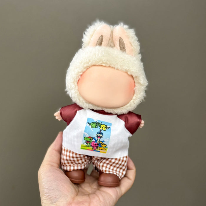 Wholesale Only clothes are suitable for 17cm blind box pendant plush doll clothes
