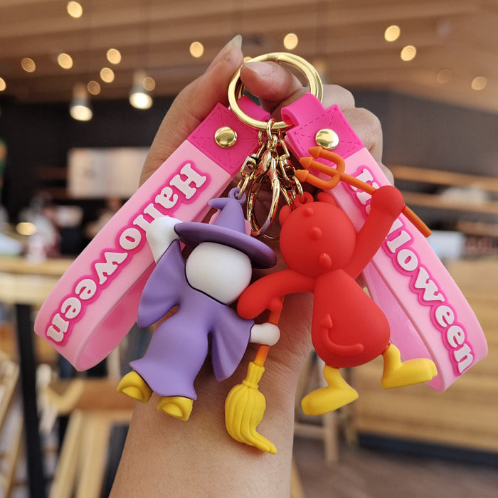 Wholesale Cartoon Silicone Doll Keychain JDC-KC-ZhuoRan035