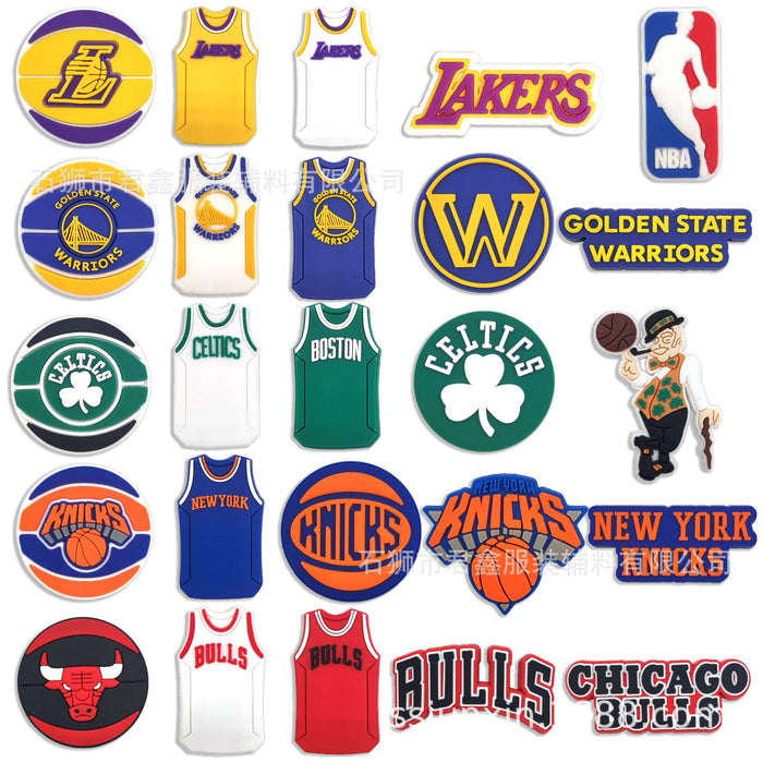 Wholesale 50pcs Basketball Teams  Basketball Shoes Charms