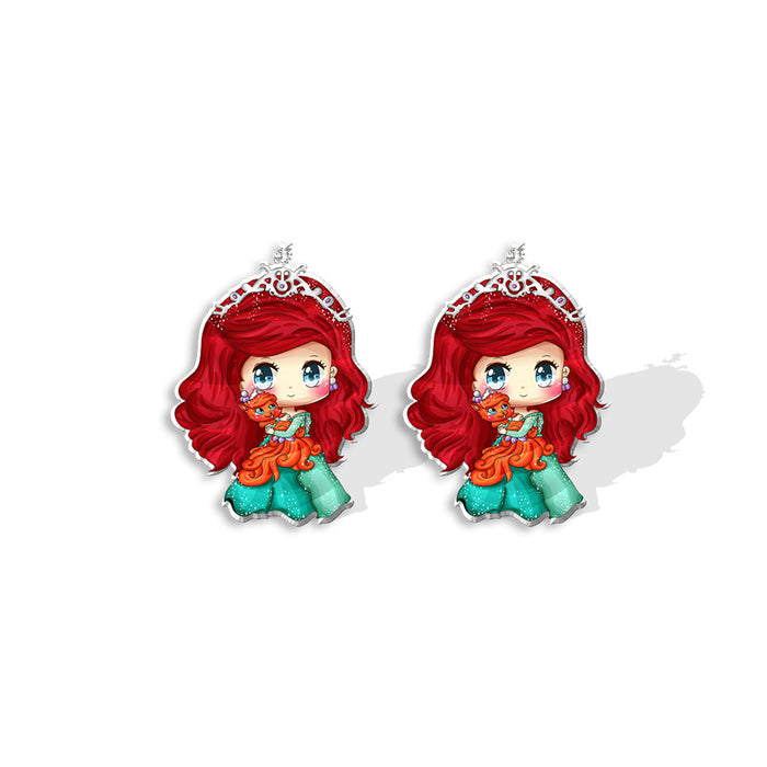 Wholesale Stainless steel earrings sy fairy tale princess girly earrings princess earrings