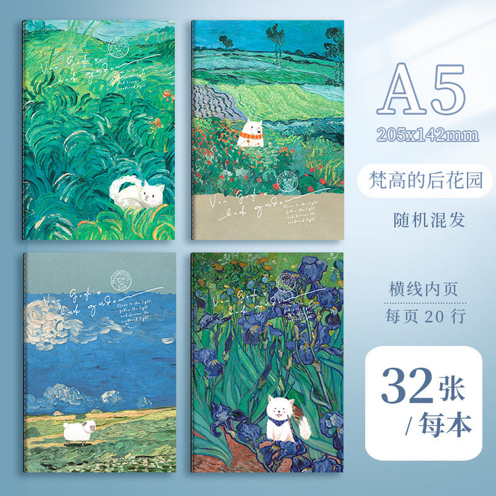 Wholesale 2pcs A5 cartoon retro notebook B5 cute stationery