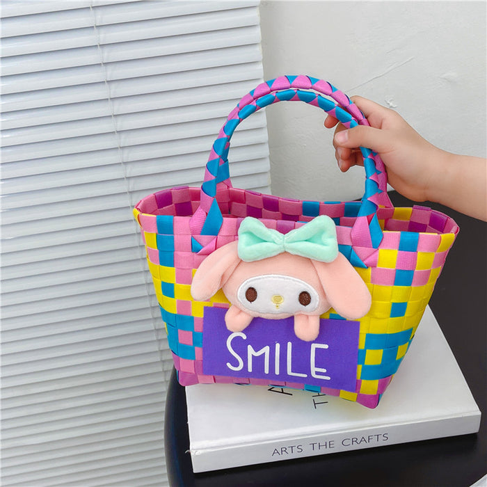 Wholesale PC Color Woven Handbag JDC-HB-GM001