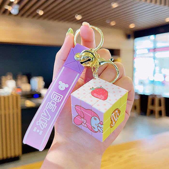 Wholesale Cartoon Rubik's Cube Creative ABS Keychain JDC-KC-KuM017