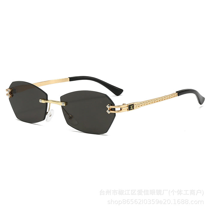 Wholesale New Sunglasses Classic Frameless Cut Edge Sunglasses Metal Sunglasses