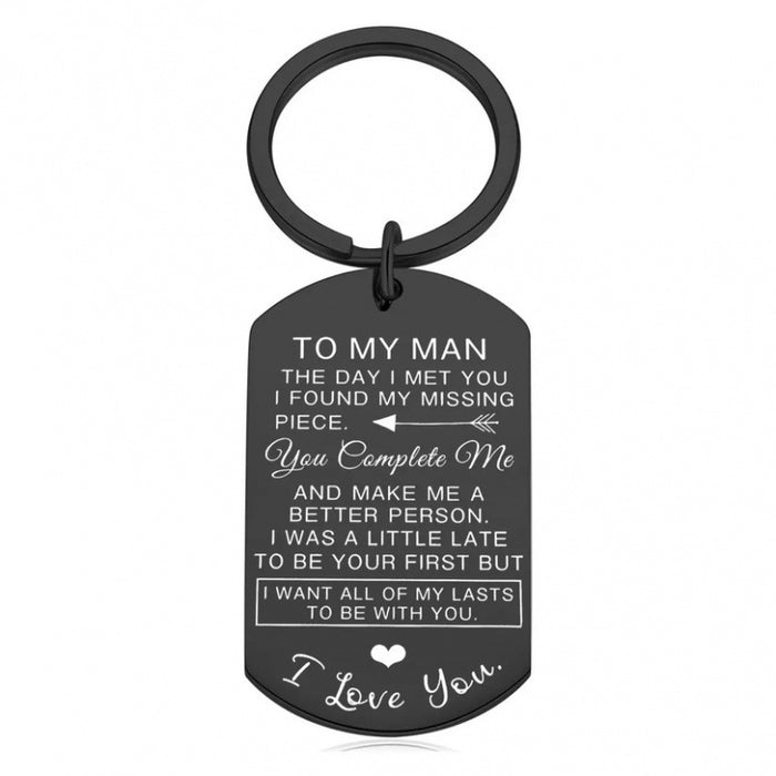 Wholesale Valentine's Day Anniversary Gift Stainless Steel Keychain JDC-KC-TangMumao001