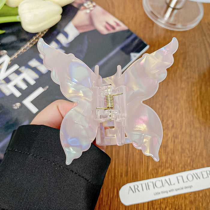 Wholesale Holographic Mermaid Hair Claw Clip Large PVC Women' s Hair Styling Accessory