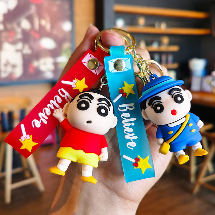 Wholesale Cartoon boy Bag Pendant Car Key Ring