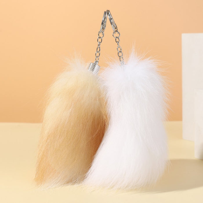 Wholesale Plush Big Fox Tail Keychain JDC-KC-RongRui060