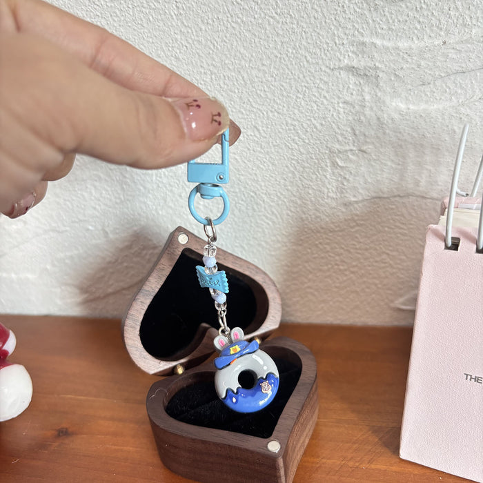 Wholesale Cute Cartoon Beaded Keychains for Couples