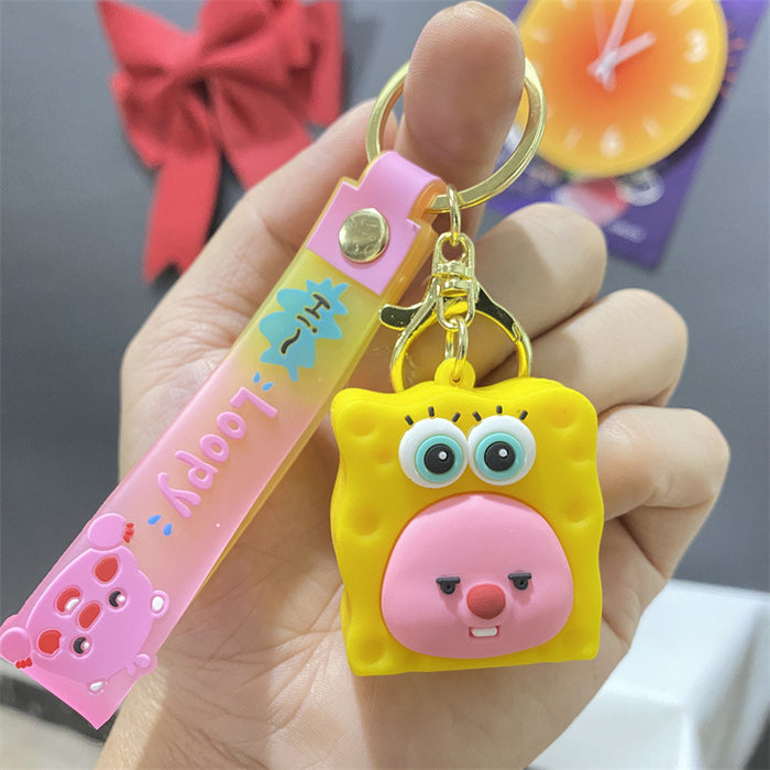 Wholesale PVC Cartoon Doll Keychain JDC-KC-WuYi017