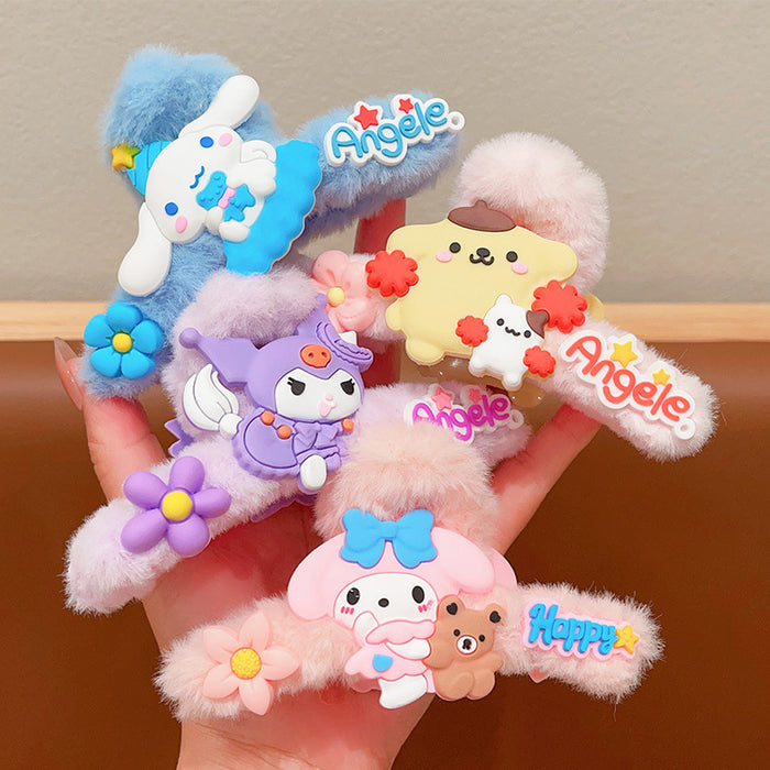 Wholesale Cartoon Cute Plush Hair Clips JDC-HC-Wangl005