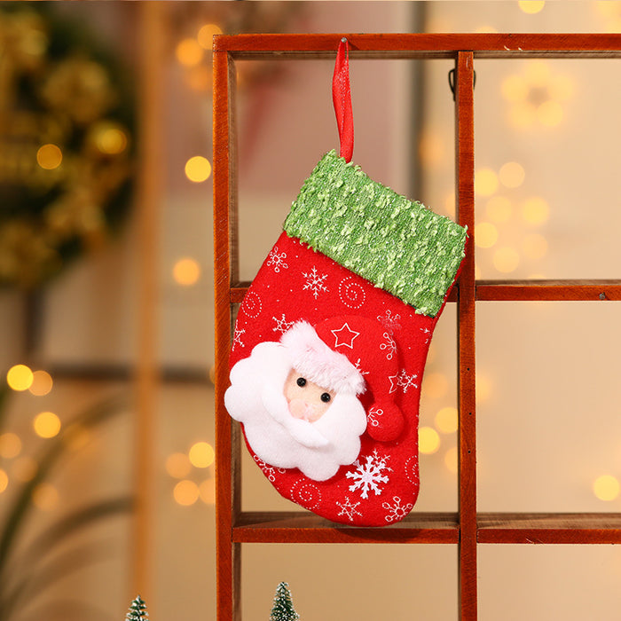 Wholesale Christmas stocking gift bags,  Christmas scene window display pendants,  Christmas decorations,  children' s candy bags
